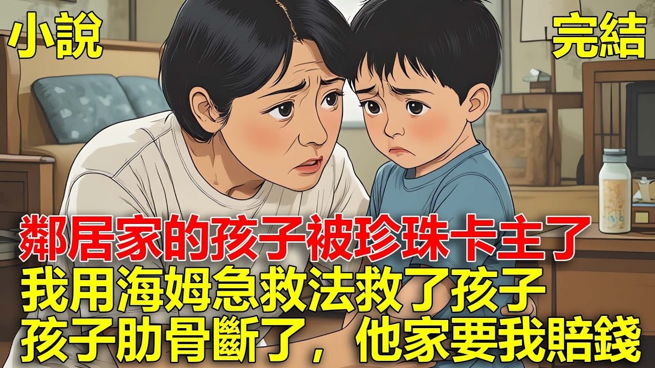 鄰居家的孩子喝珍珠奶茶被卡主了，眼看孩子快要斷氣，我用海姆急救法救了孩子，事後孩子的肋骨斷了，他爸媽要我賠錢！