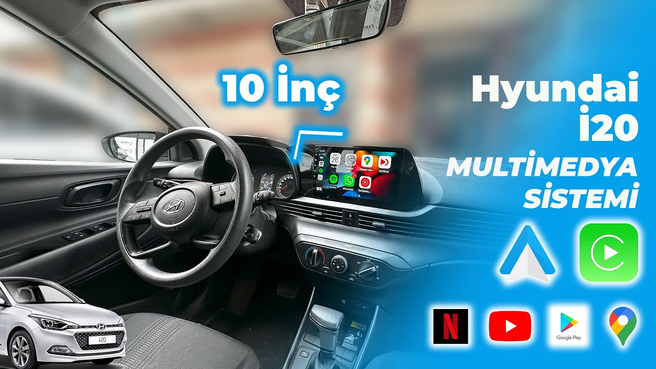 HYUNDAİ İ20 ➡  CARPLAY & ANDROİDAUTO DESTEKLİ ANDROİD MULTİMEDYA SİSTEMİ 22-1320