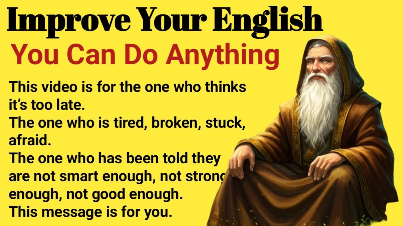 You Can Do Anything – One Life, One Chance | Improve Your English Fluency & Motivation #motivation