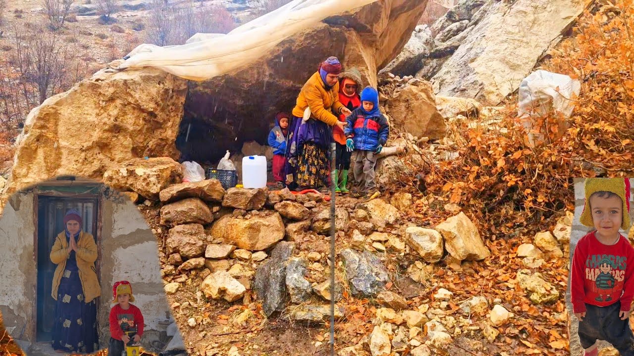 NomadicMother'sFightforSurvival|FindingShelterinaMountainCave