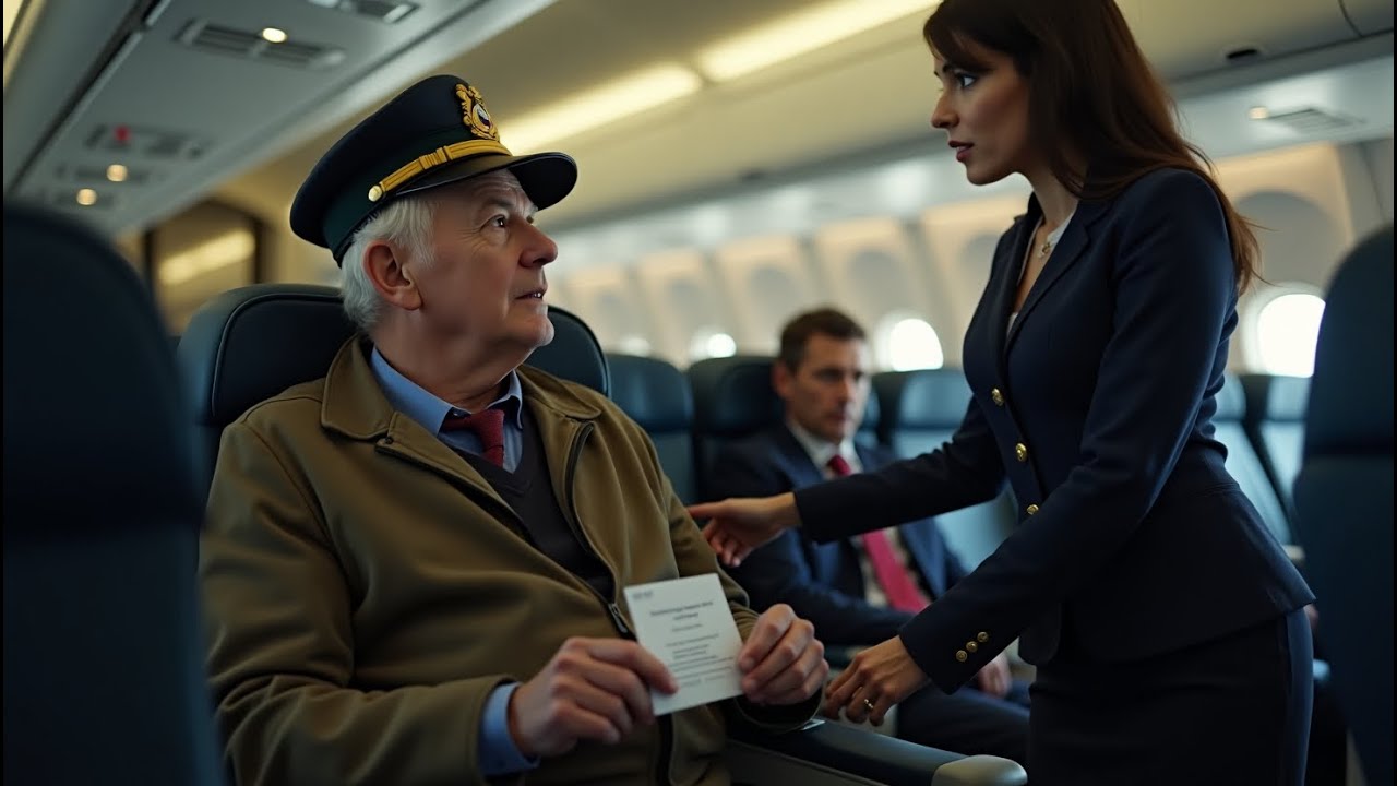 ¿Una medalla de honor? Entonces siéntese atrás, abuelo, 10 minutos después, el piloto detuvo avión