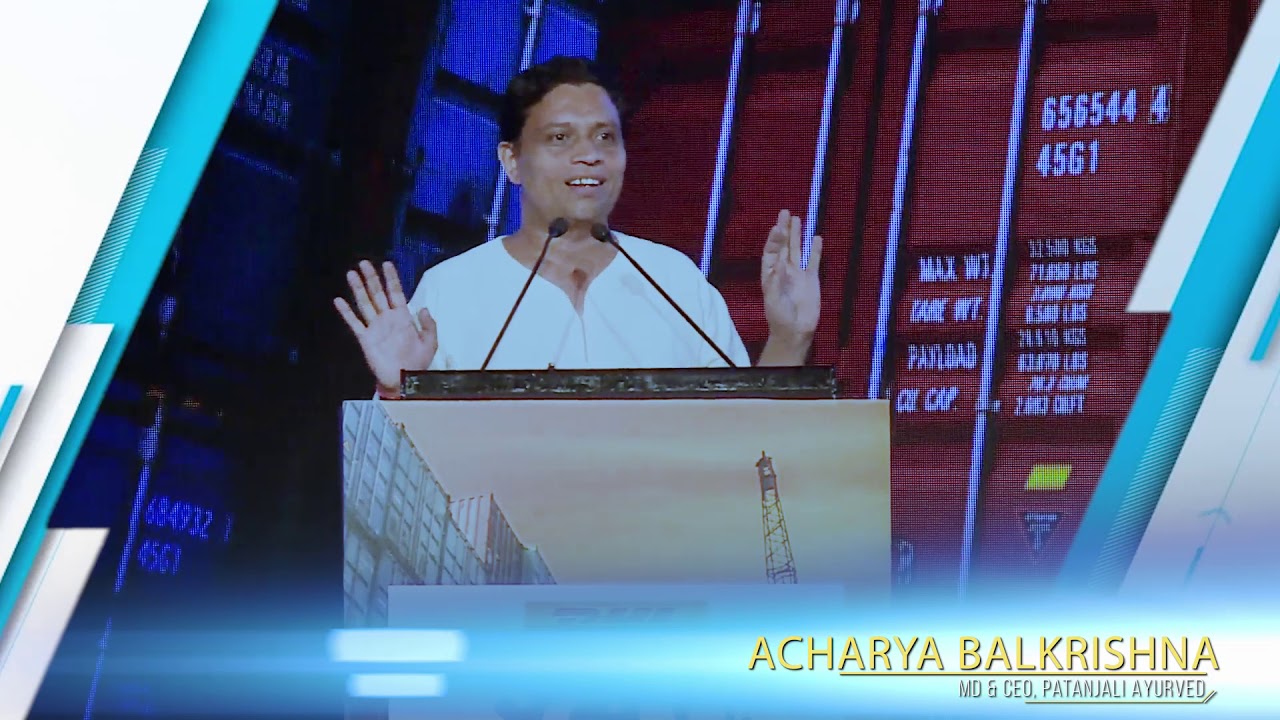 Acharya Balkrishna, MD & CEO, Patanjali Ayurved at The ET SCM and Logistics Summit 2018