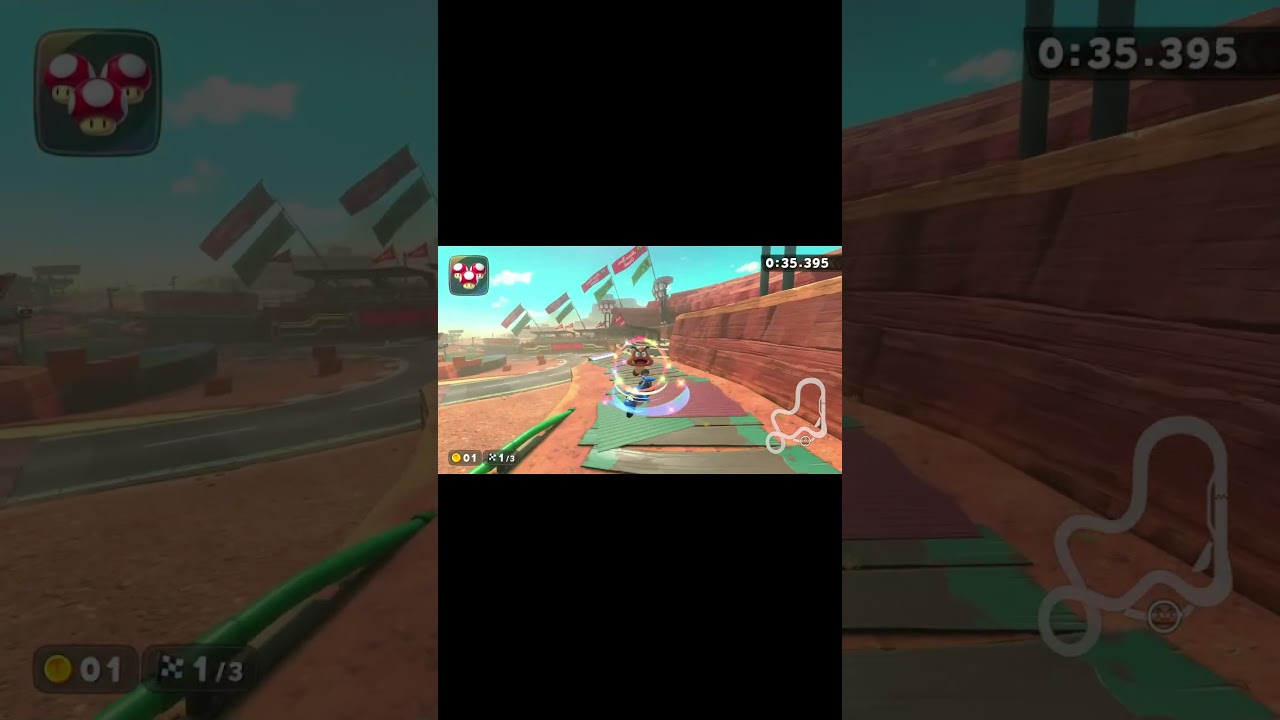 Mario Kart World - Mario Bros Circuit shortcuts 