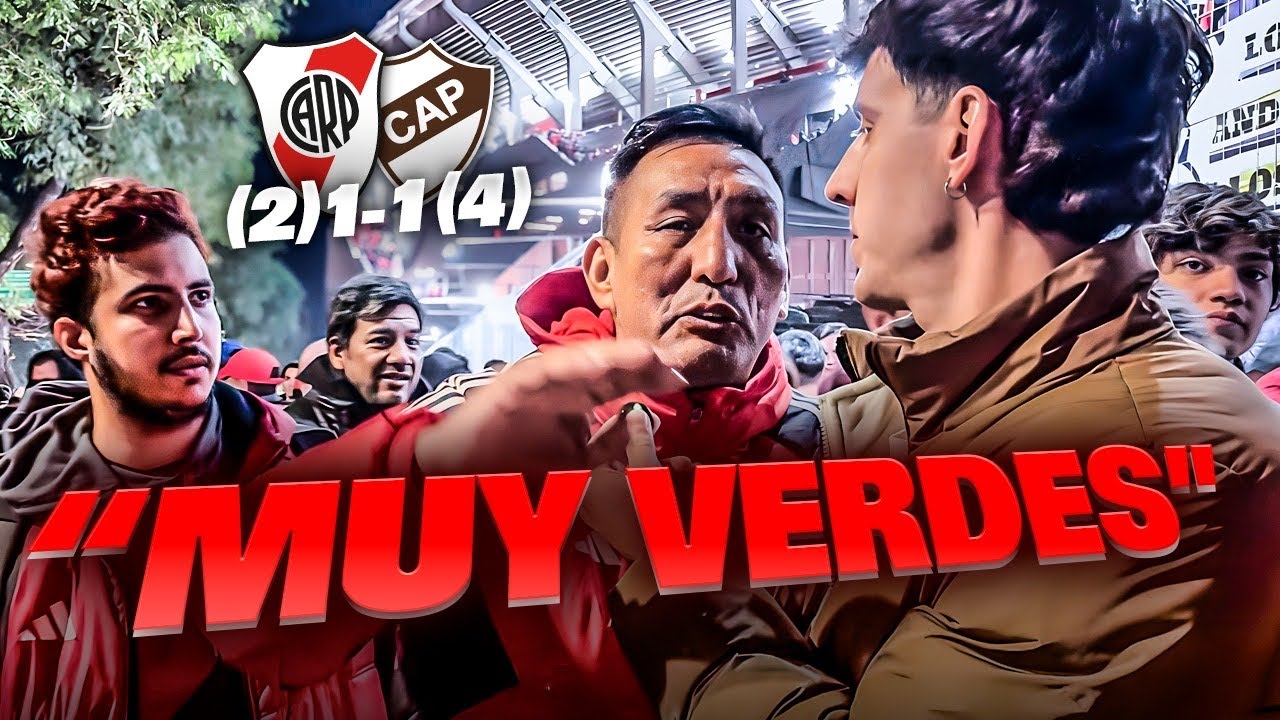 REACCIÓN CON LOS HINCHAS / RIVER 1-1 PLATENSE (PENALES 2-4)