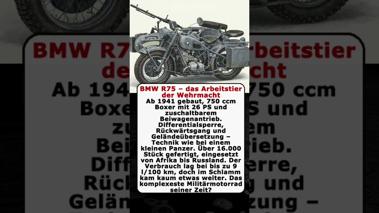BMW R75 – das Arbeitstier der Wehrmacht