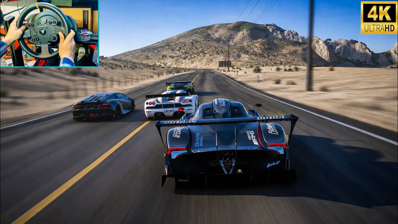 Pagani Zonda R vs Extreme Hypercars – Insane Speed Battle | FH5 Wheel Gameplay 4K