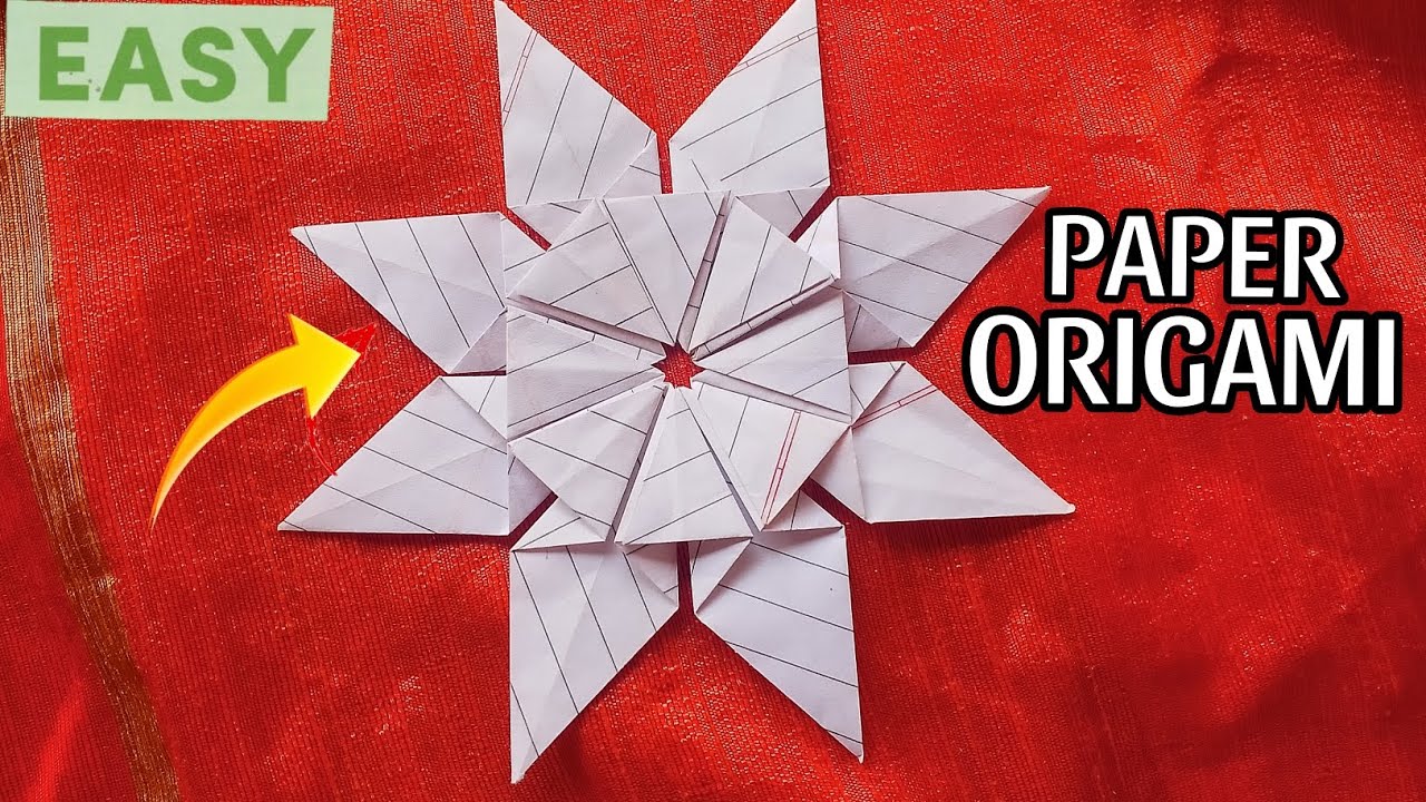 Sun star pepar origami - कागद से सुरज केस बनाते है|