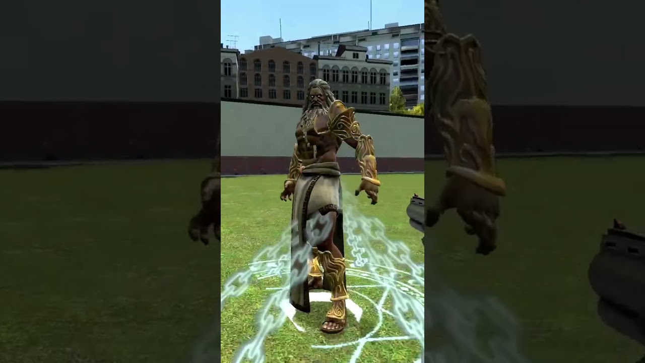 😲Crucifying Zeus!😲|#shorts #youtubeshorts #gaming #gmod #godofwar #zeus #doors