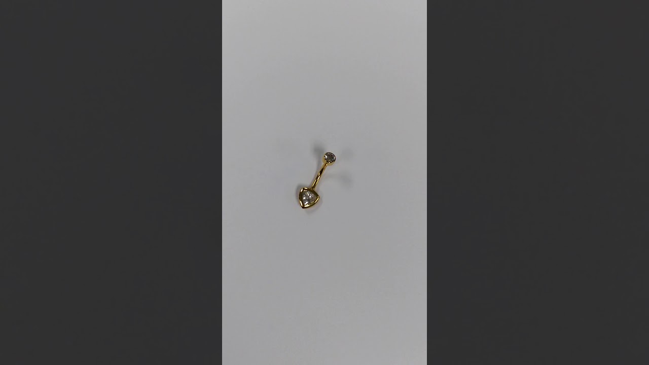 Trillion Cut Navel piece from BVLA! Tommy T's Body Piercing Huntington Beach, CA