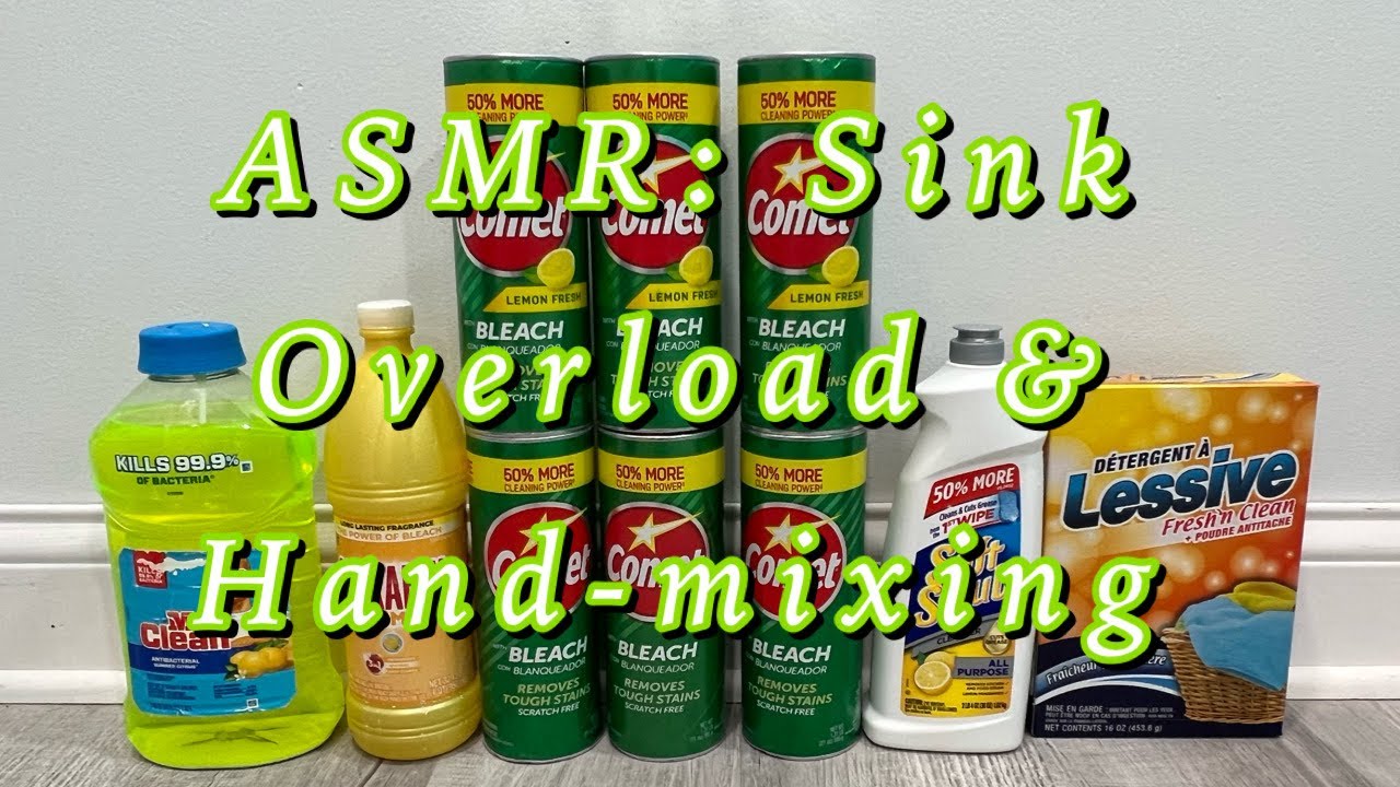 🎾🍋🎾 ASMR: Sink Overload & Hand-mixing 🎾🍋🎾 ***Rinse & Clean Up Included***