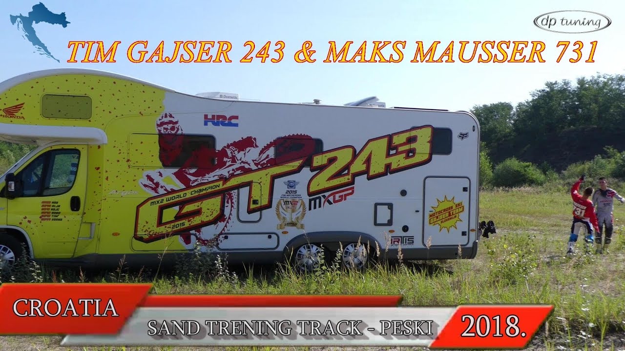 TIM GAJSER #243 & MAKS MAUSSER #731✅CROATIA 2018./4K video /SAND TRAINING TRACK PESKI /113.MOTO 30+