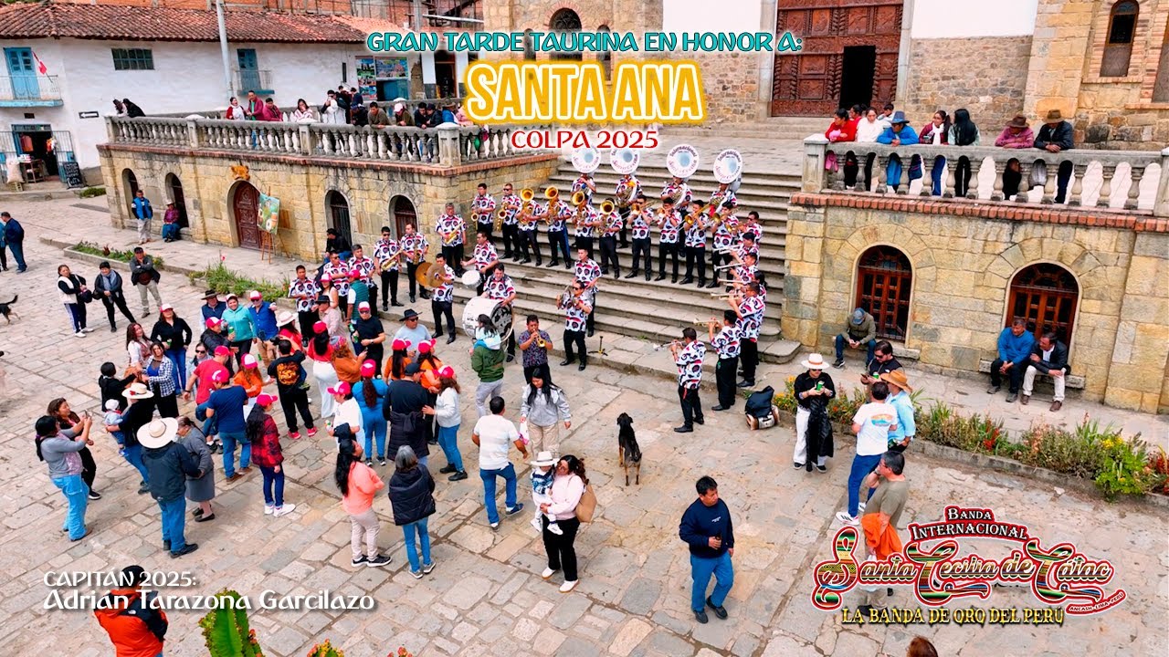 🎺🎶𝐁𝐀𝐍𝐃𝐀 𝐈𝐍𝐓𝐄𝐑𝐍𝐀𝐂𝐈𝐎𝐍𝐀𝐋 𝐒𝐀𝐍𝐓𝐀 𝐂𝐄𝐂𝐈𝐋𝐈𝐀 𝐃𝐄 𝐂𝐀́𝐓𝐀𝐂 - MIX CHIMAYCHI (Plaza de Chacas)