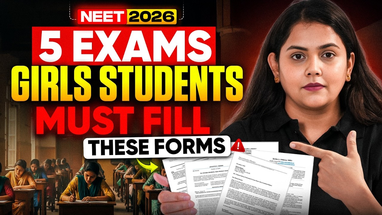 NEET 2026 Girls Alert ⚠️ 5 Important Exams You Must Apply Now!