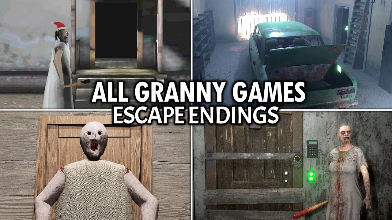 Granny vs Granny Remake vs Granny Escape Together *All Escape Endings
