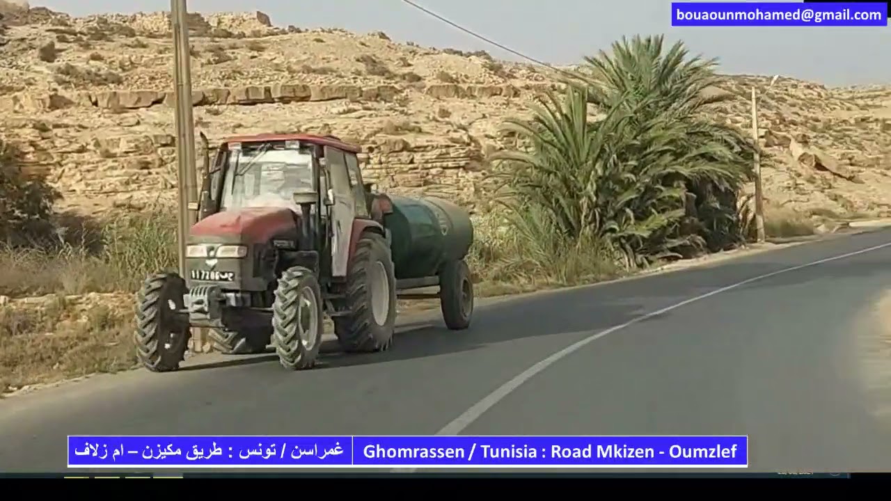 Ghomrassen   Tunisia   Road Mkizen   Oumzlef غمراسن   تونس   طريق مكيزن   ام زلاف