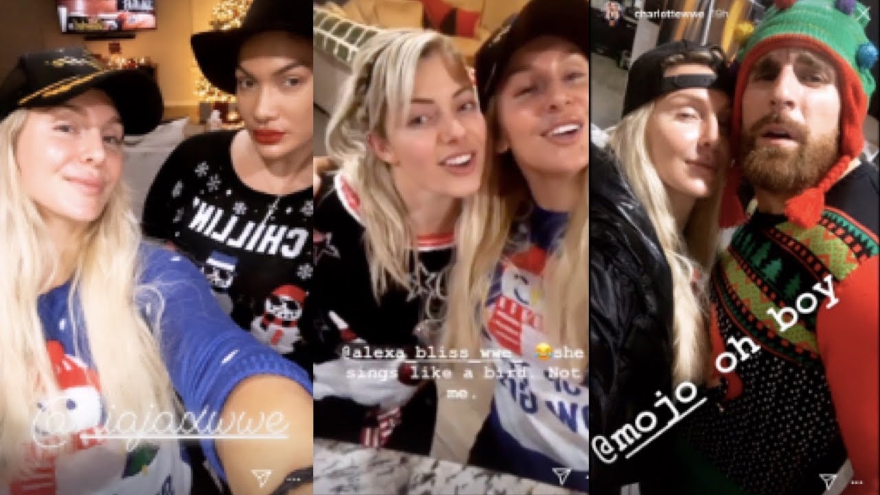 WWE's Charlotte and Nia Jax Christmas Party w/ Alexa Bliss, Mojo Rawley, Mike Rome & Kayla Braxton