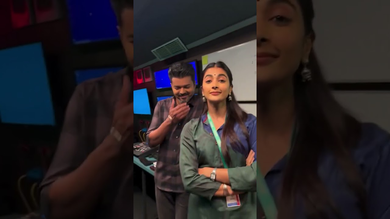 TVK Party Election winning celebrations   #poojahegde #thalapathyvijay #tvk
