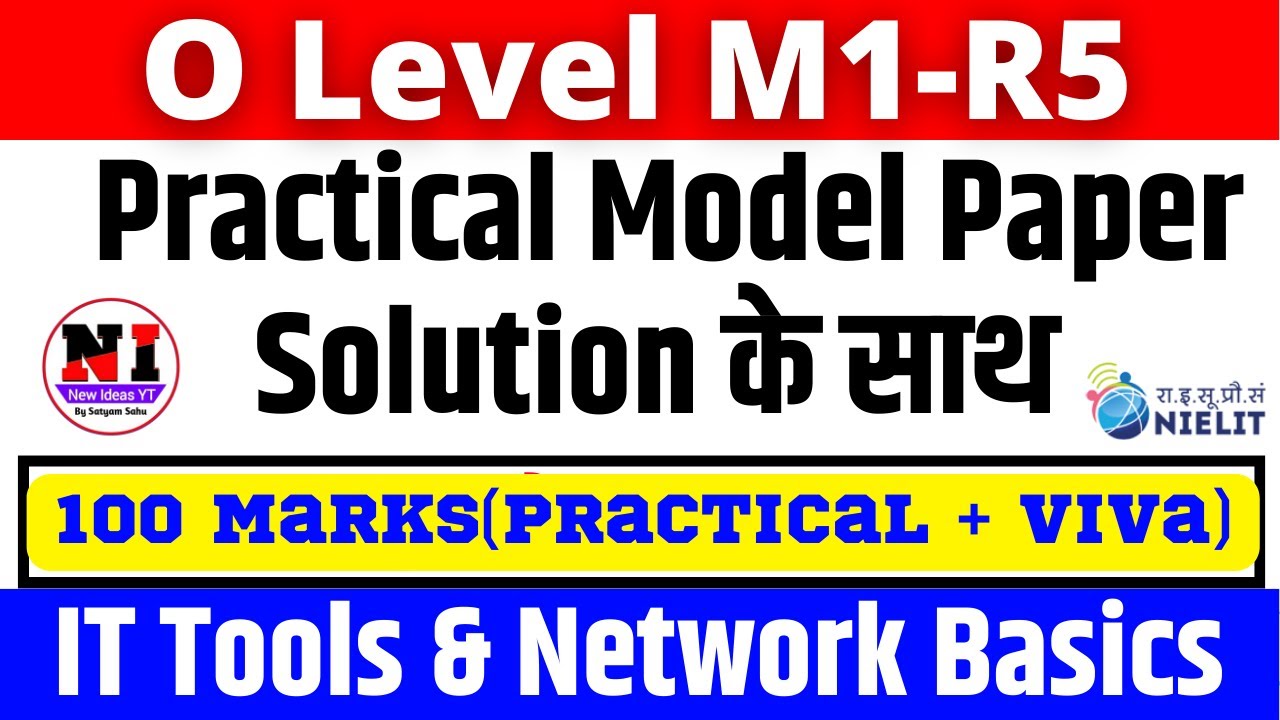 O Level Practical M1-R5 | IT Tools Practical Paper Solution | O Level Practical January 2025