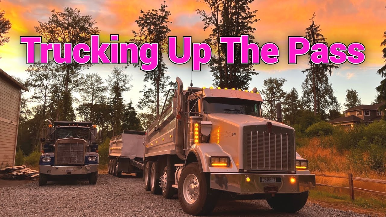 Heading up to 2800 feet to the bottom of Stevens Pass in Washington. Dump Truck Owner Operator.