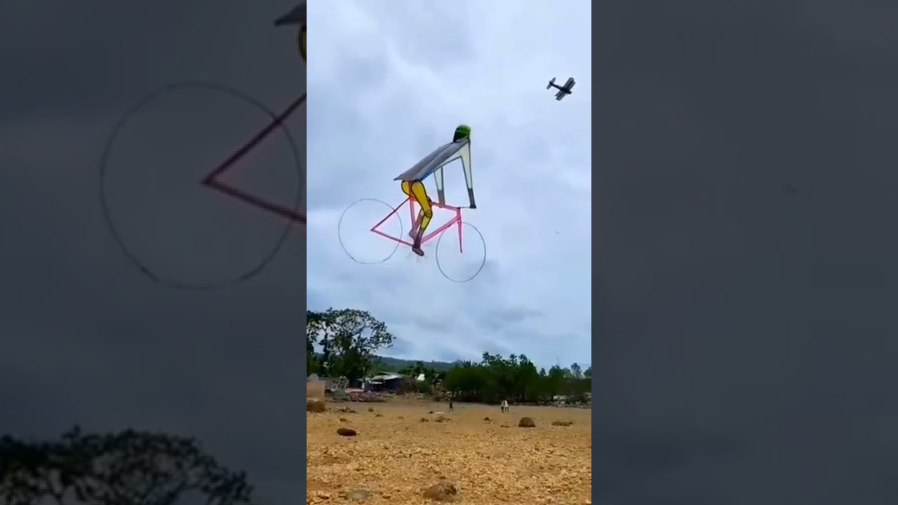 PIPA Artística em Formato de Bicicleta Top! 