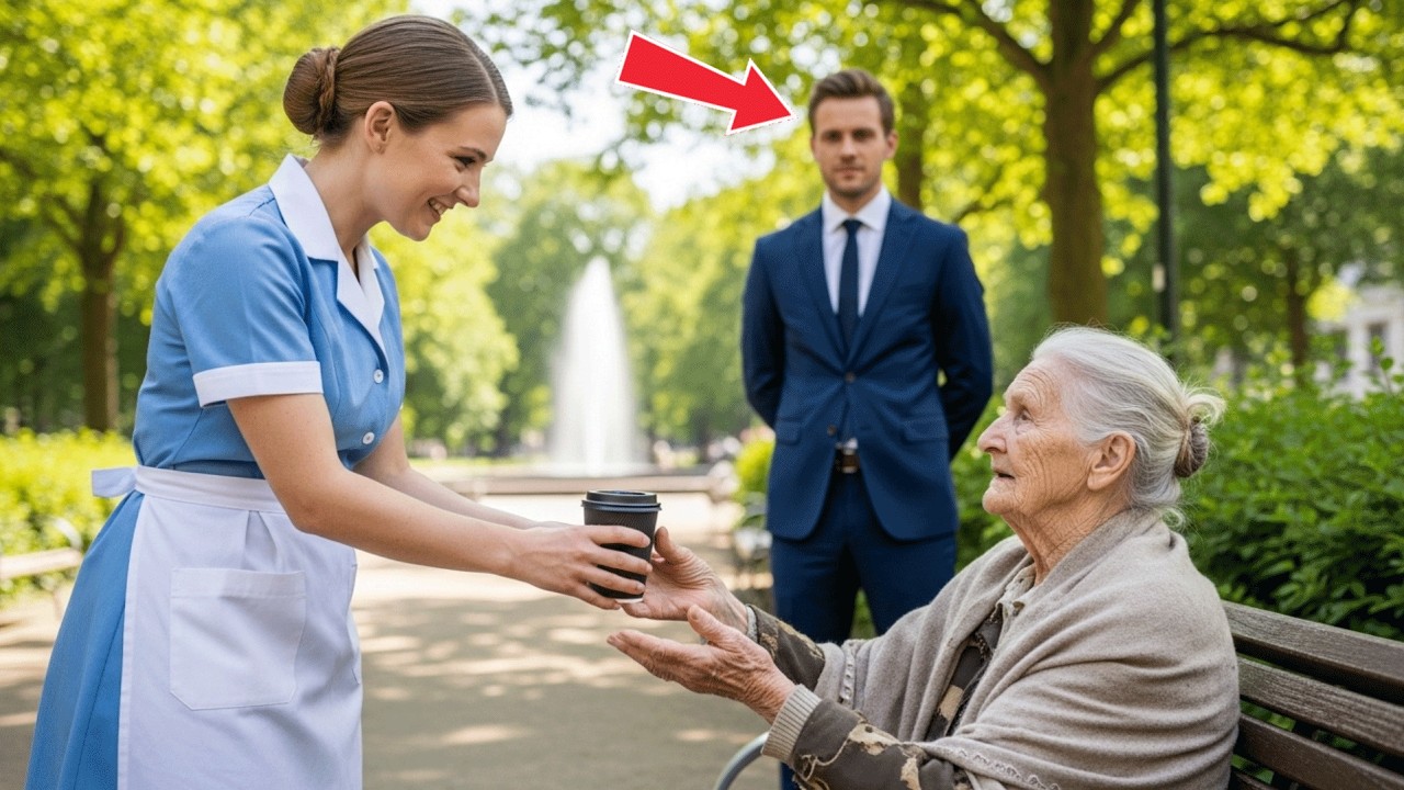 DIE ANGESTELLTE BRACHTE HEIMLICH KAFFEE… BIS DER MILLIONÄR ENTDECKTE, FÜR WEN