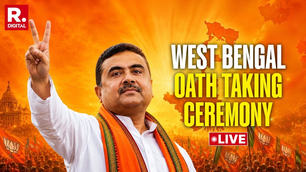 BJP&rsquo;s First West Bengal CM Since Independence: Suvendu Adhikari Oath-Taking Ceremony LIVE: NDA | BJP