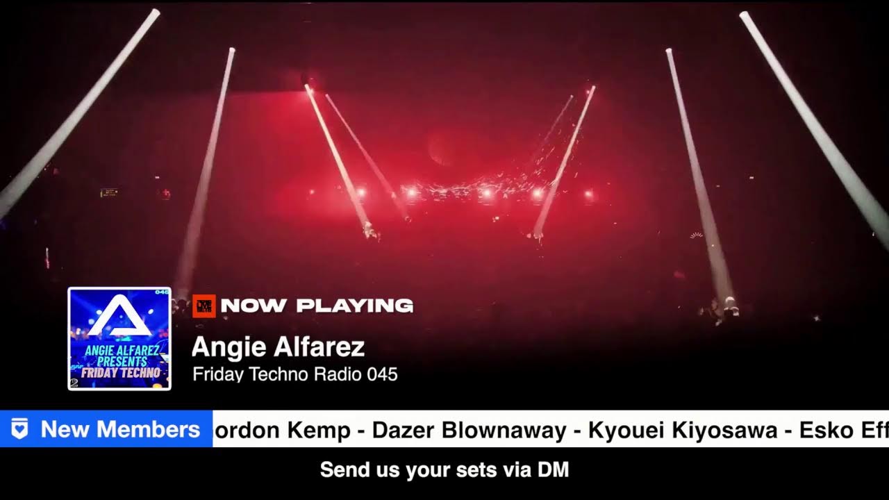 #Techno DJ Mix set by Angie Alfarez for Friday Techno Radio 045