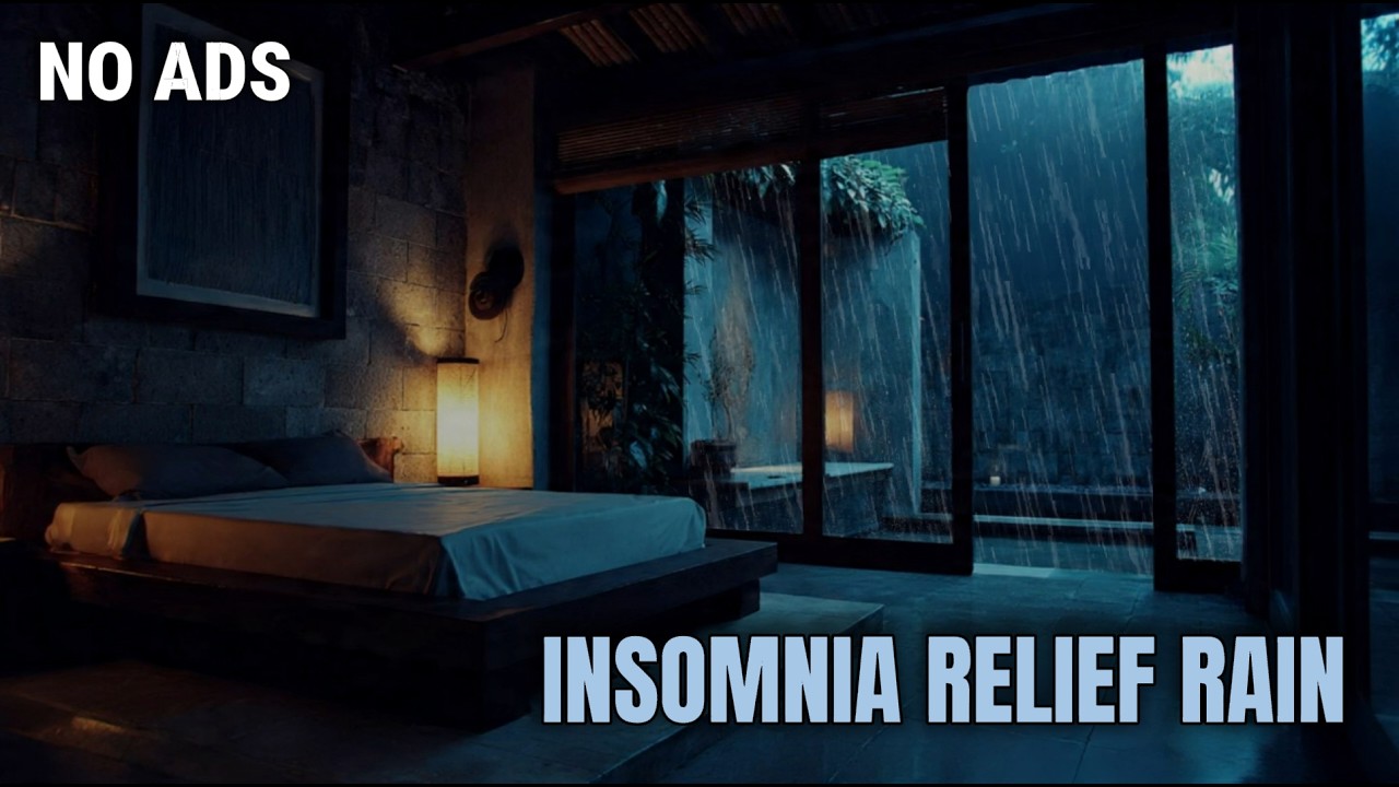 Cozy Bed Rain Sounds for Deep Sleep & Insomnia Relief | 1 Hour