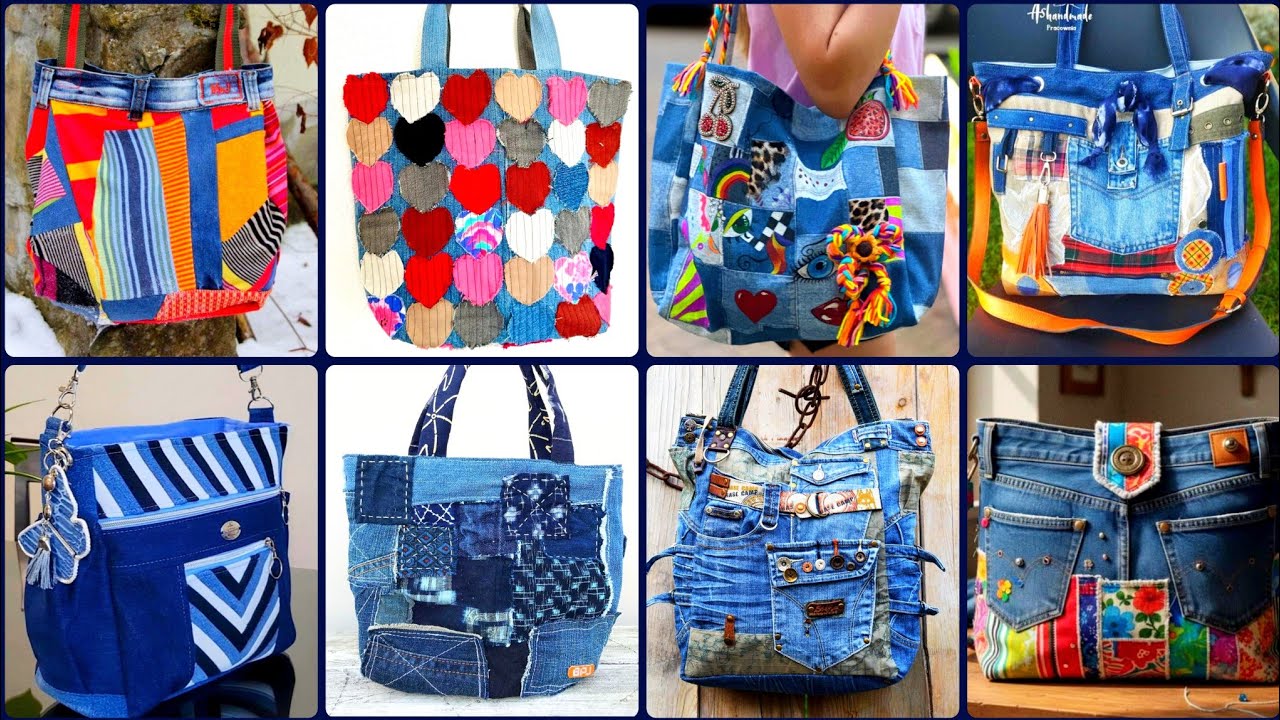 75+FABULOUS & STUNNING DENIM HANDMADE RECYCLED TOTE BAGS #TRENDINGIDEAS 2026