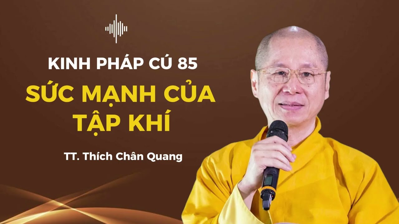 85. SỨC MẠNH CỦA TẬP KHÍ - Kinh Pháp Cú - TT. Thích Chân Quang