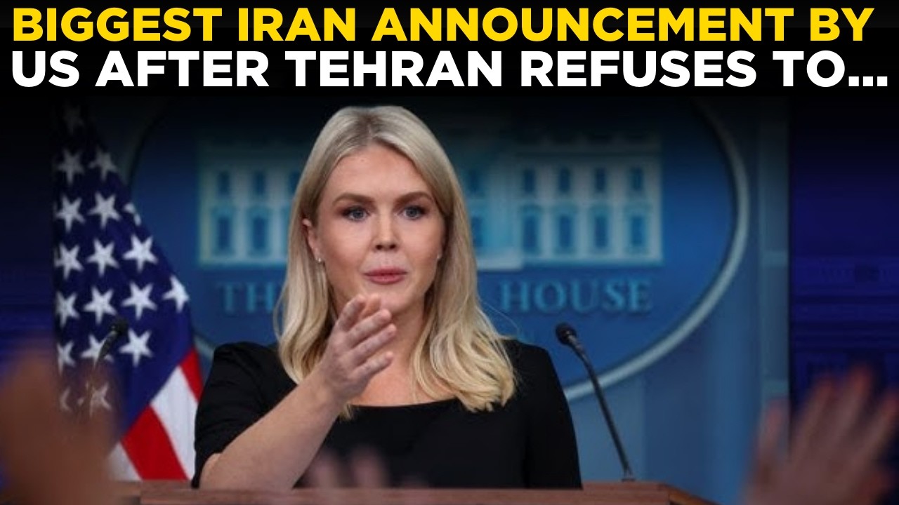 LIVE: Trump's Secy Karoline Leavitt Makes Big Announcemnt Amid Nuke Tiff | &lsquo;Since Iran Rejected&hellip;'
