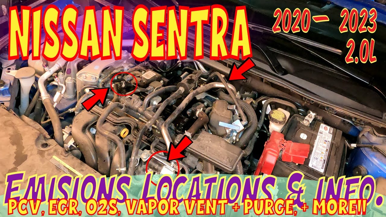 ⫷ PCV, EGR, Vapor Vent & Purge, + more! Locations & info. Nissan Sentra ⫸