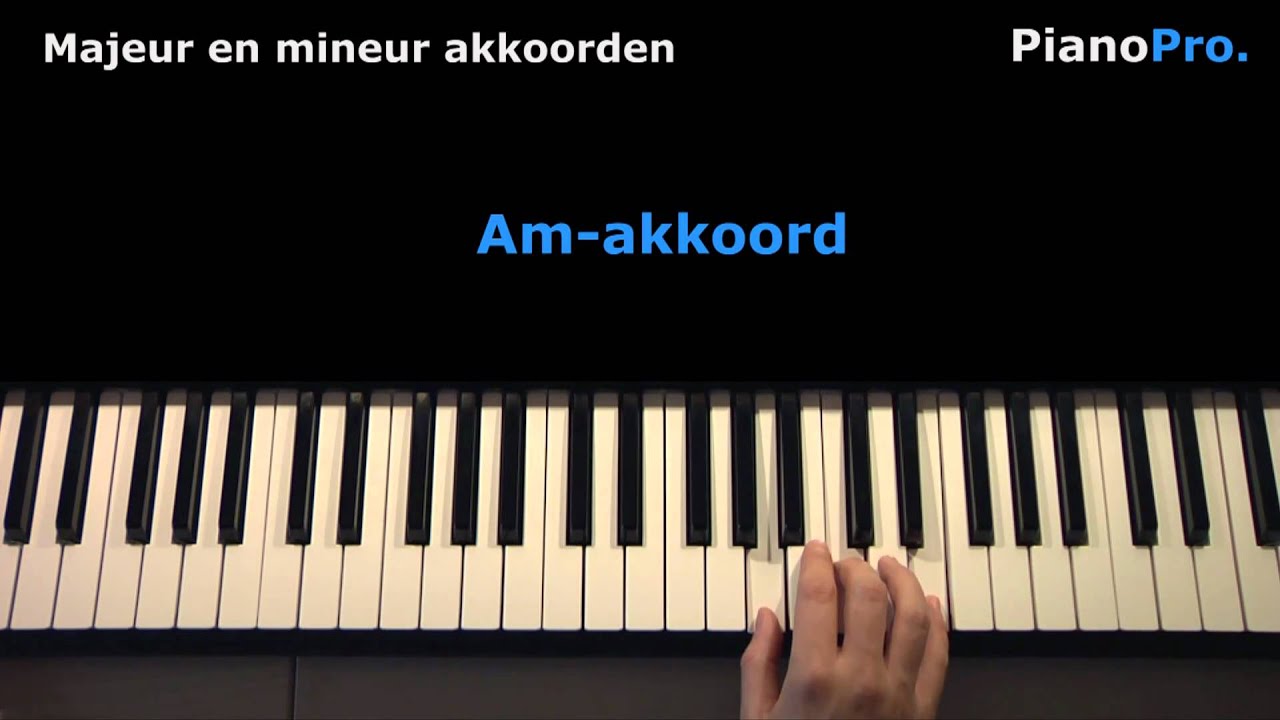 Majeur en mineur akkoorden