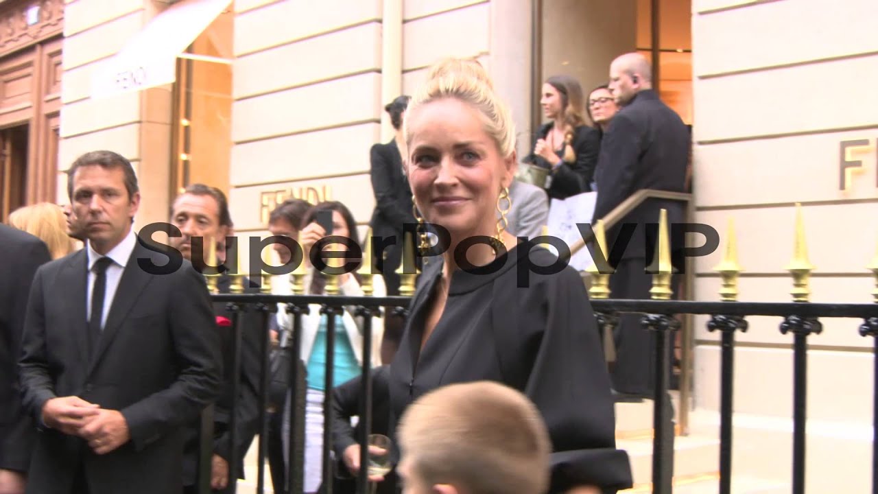 Sharon Stone, Roan Joseph Bronstein at Paris Haute Coutur...