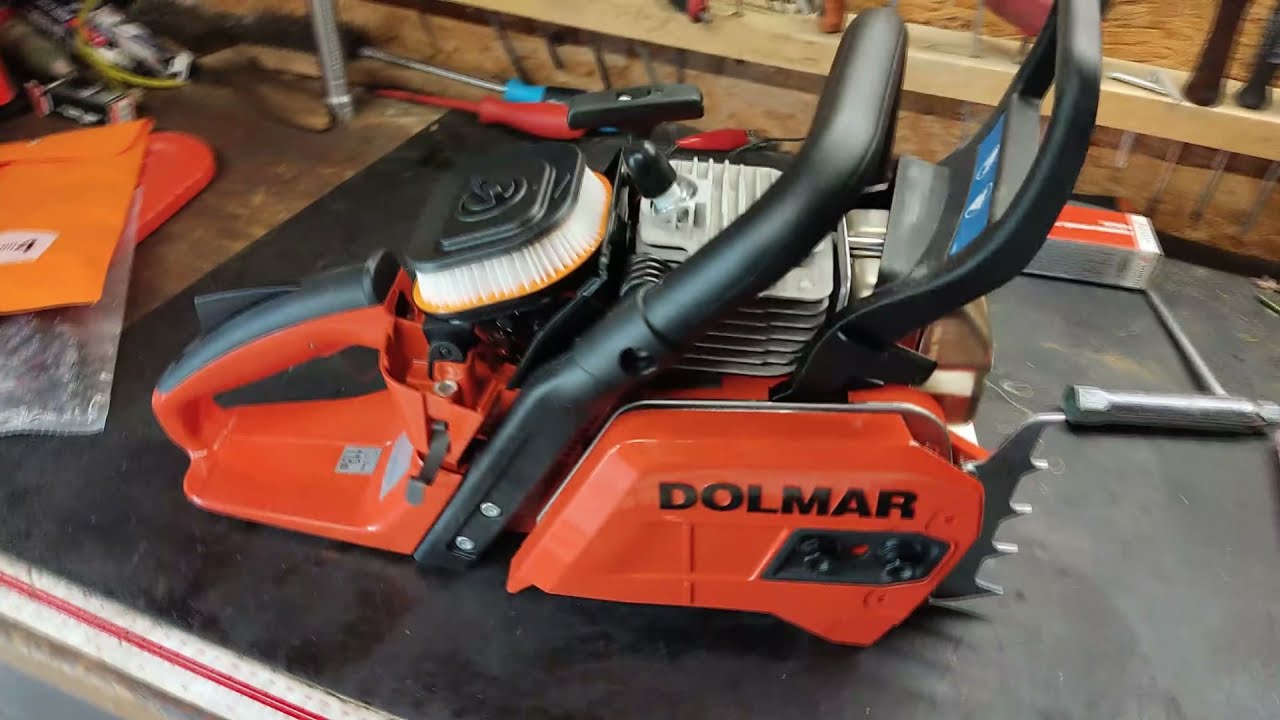 Dolmar ps 550 unboxing + first start