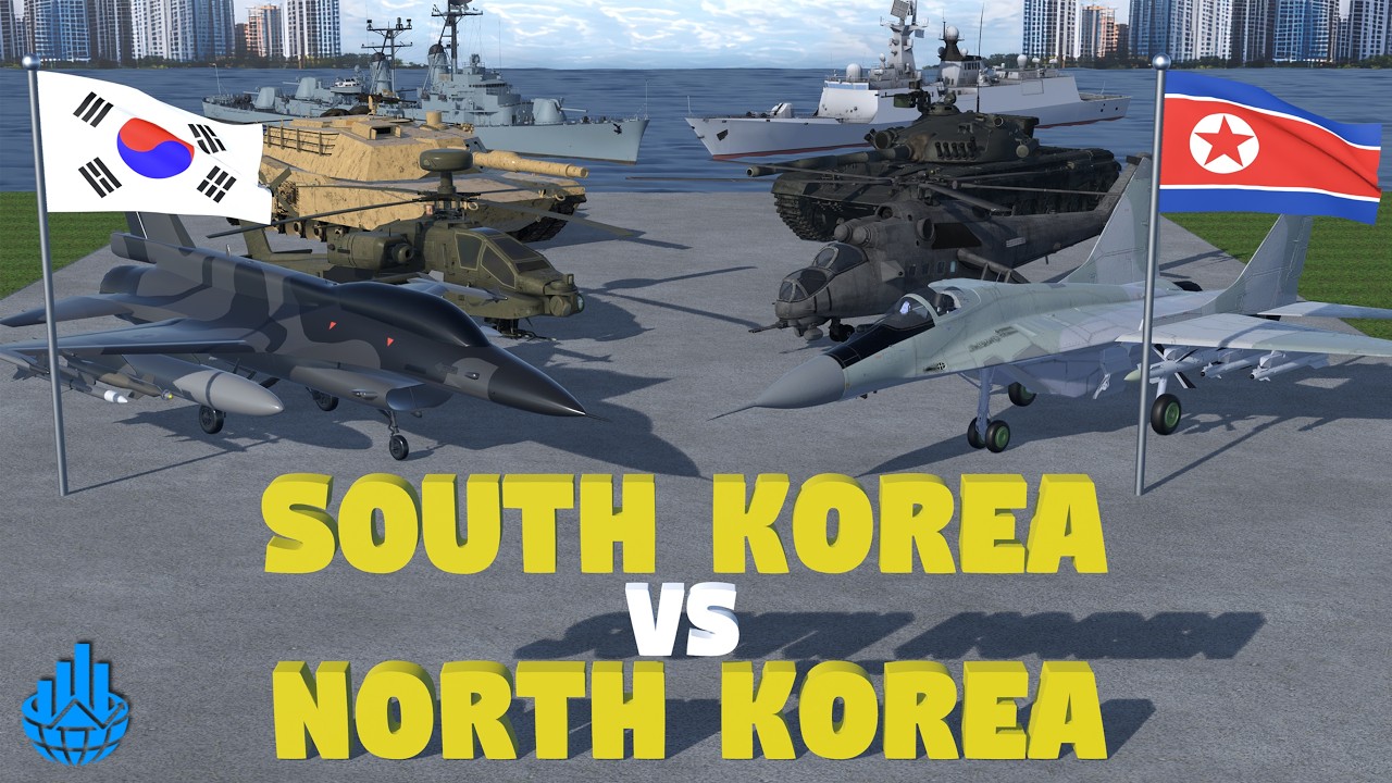 Южная Корея против Северной Кореи: военная мощь 2025 | Сравнение армий