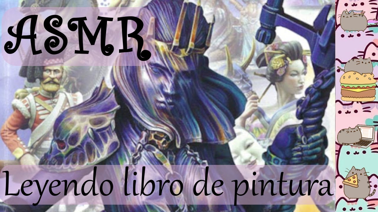 ASMR (Español): leyendo un libro de pintura