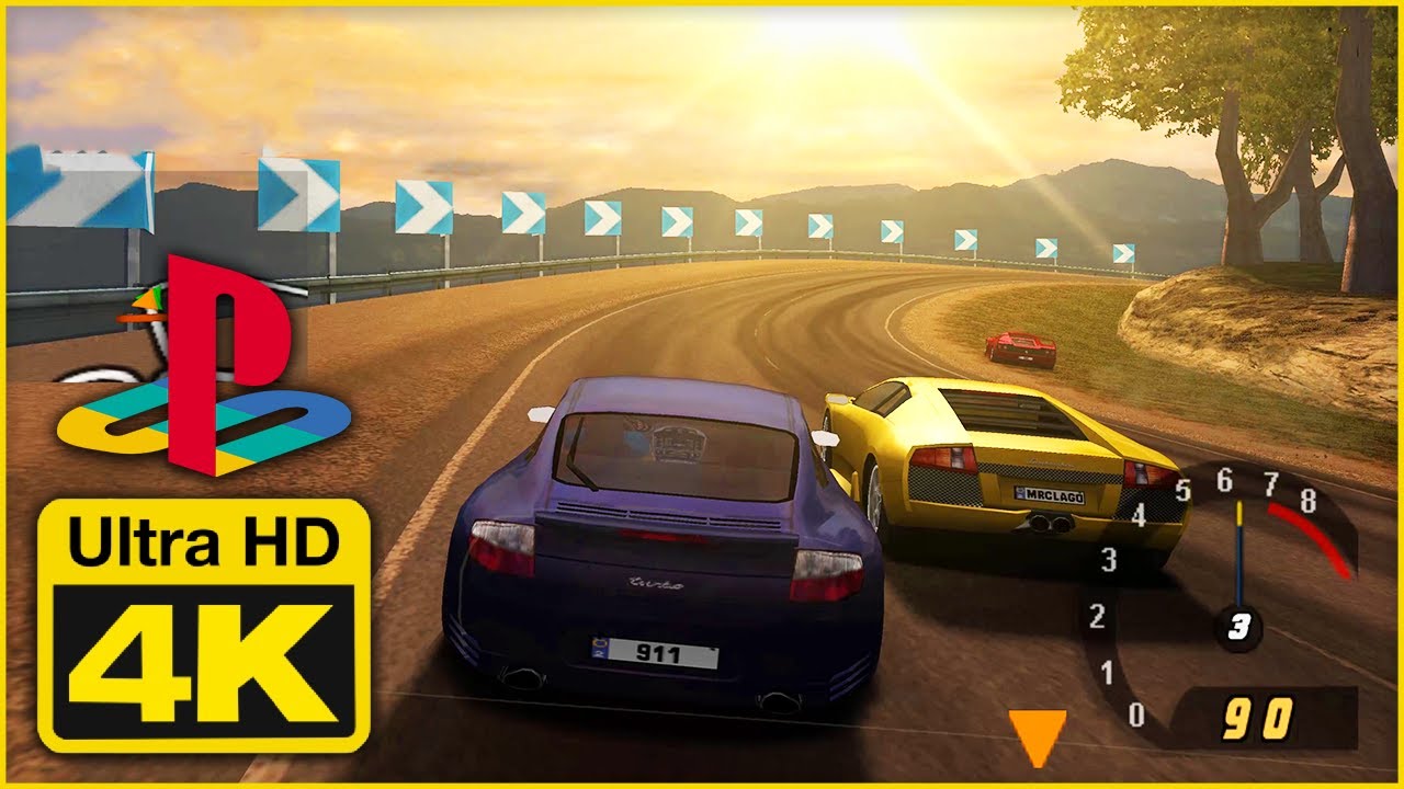 ( 2002 ) Need for Speed Hot Pursuit 2 : Old Game PS2 in 4K 60FPS ( Childhood Memories )