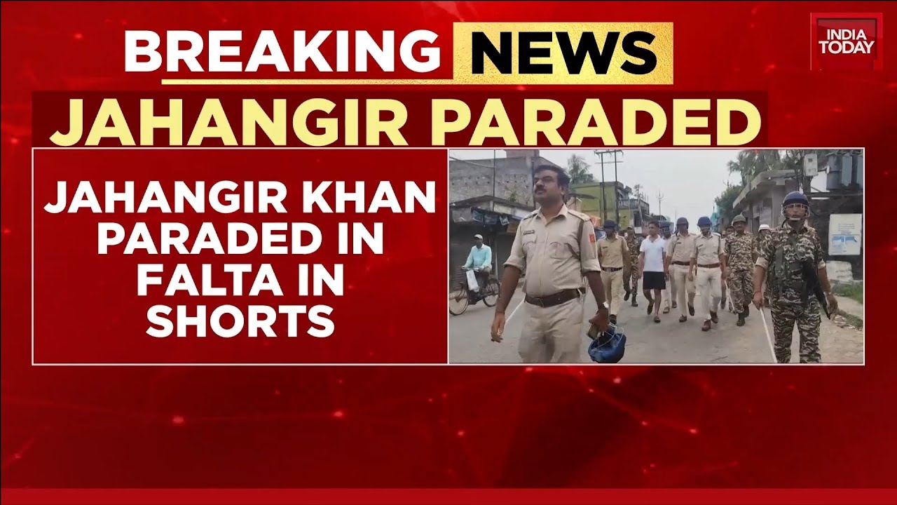 Falta TMC Strongman Jahangir Khan Paraded In Shorts By Cops After Arrest For Voter Intimidation