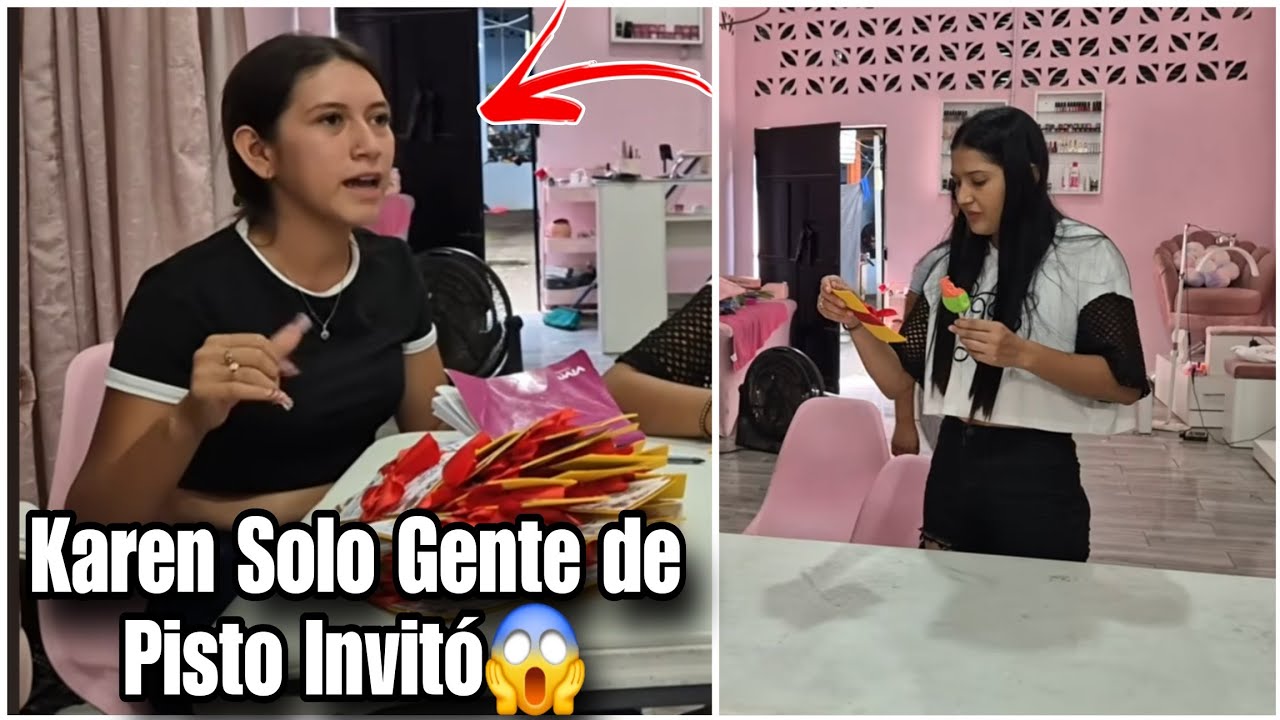 Karen solo va viendo quien le llavaba los regalos más lujosos/estos son los invitados