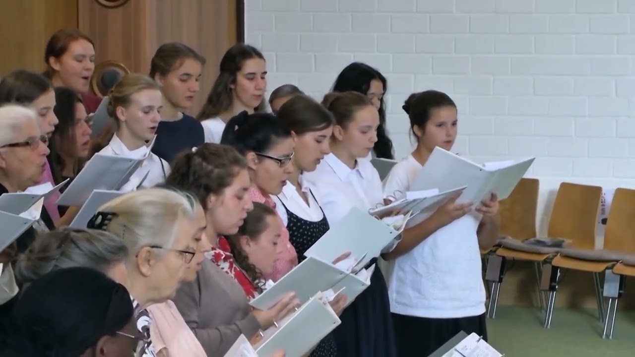 Quand les cantiques célestes retentirent remplir le cœur. Chorale de Krefeld 