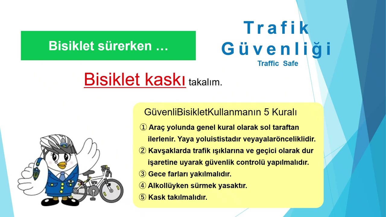 Kawaguchi Şehri　“Trafik Güvenliği”「交通安全」トルコ語