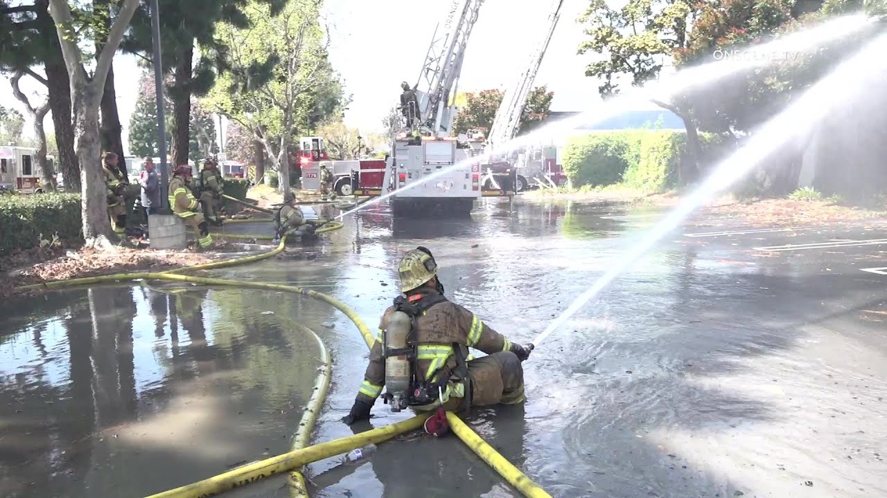 Fire Rips Through Commercial Building | Garden Grove