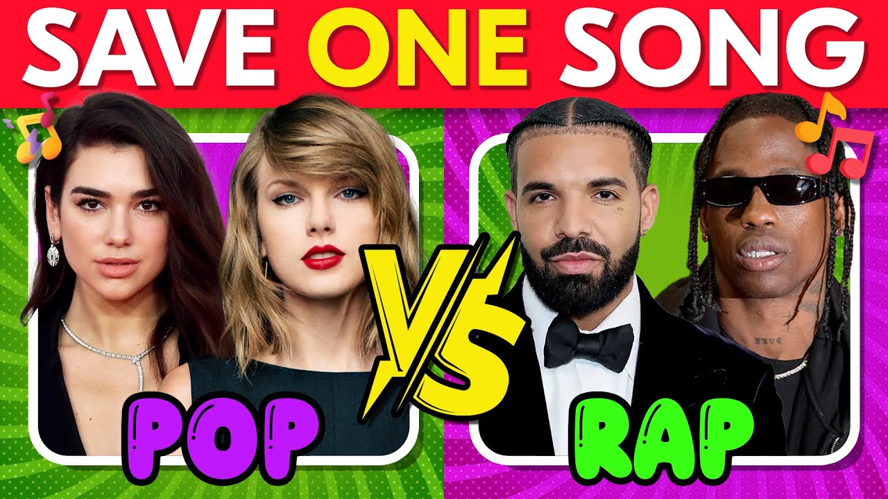POP vs RAP 🎵 Save One Song 🎶 Music Quiz
