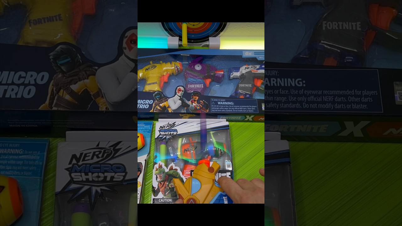 Unboxing the 6 Best Fortnite Guns micro yond3r #toy #toys #fortnite #toyguns #unpacking #unboxing