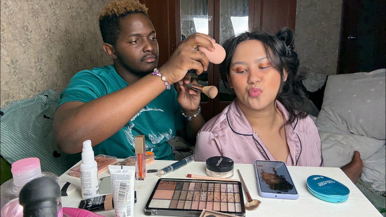 ASMR New Look 💕 My Boyfriend as My Makeup Artist 