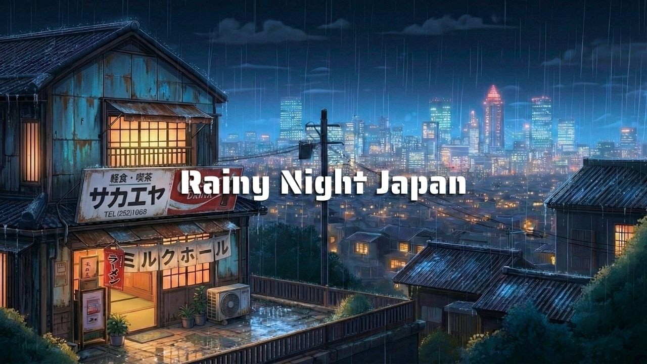 Rainy Night Japan 🌧️ Tokyo Lofi House 🍀 Chill Lofi Beats to Relax / Study / Deep Focus