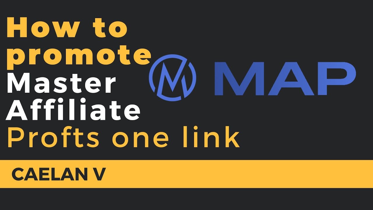 How to promote your master affiliate profits link