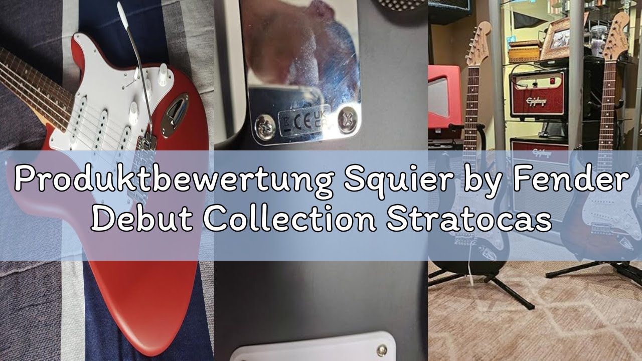 Produktbewertung Squier by Fender Debut Collection Stratocaster E-Gitarre mit Frontman 10G Amp, gepo