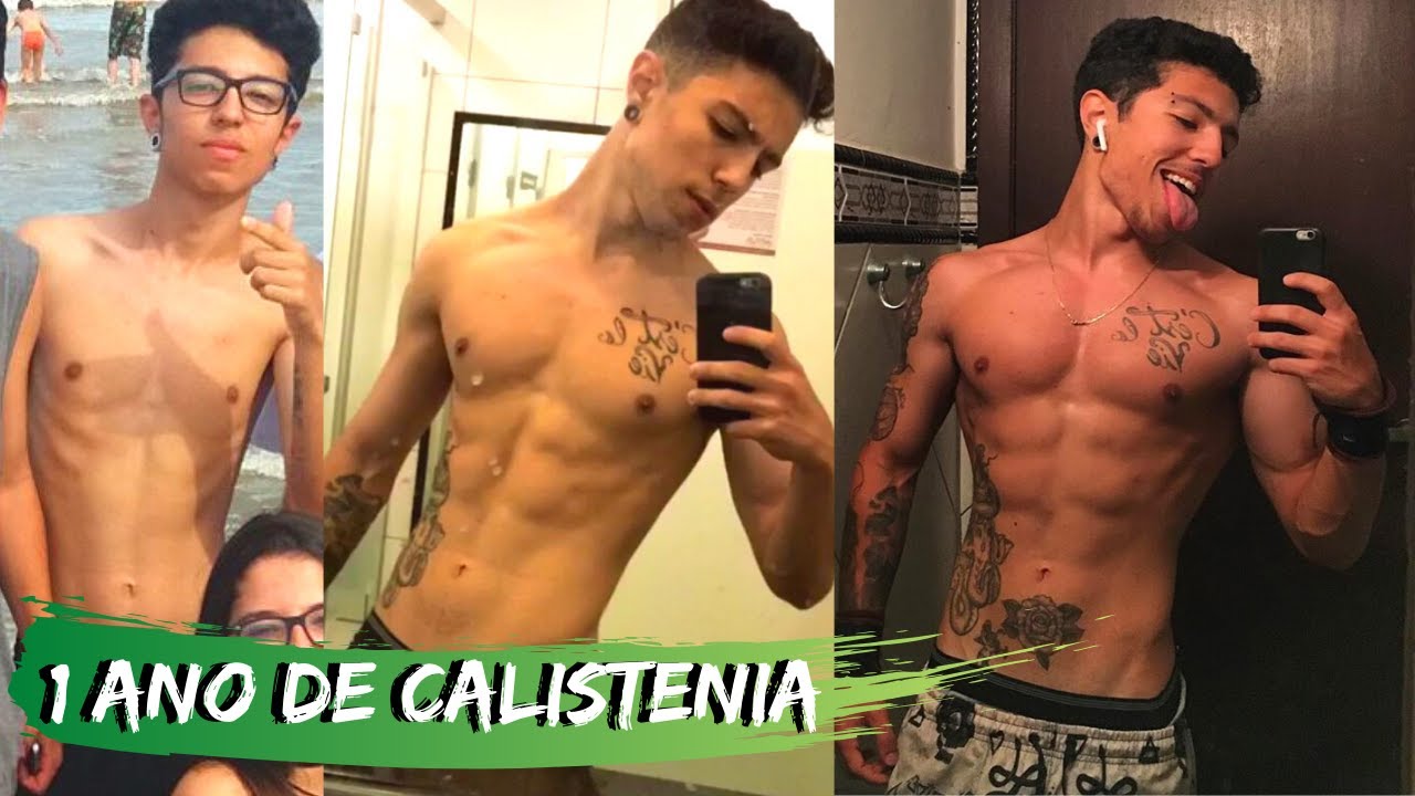 MINHA EVOLUÇÃO NATURAL EM 1 ANO DE CALISTENIA l ECTOMORFO l Sandro Oliveira